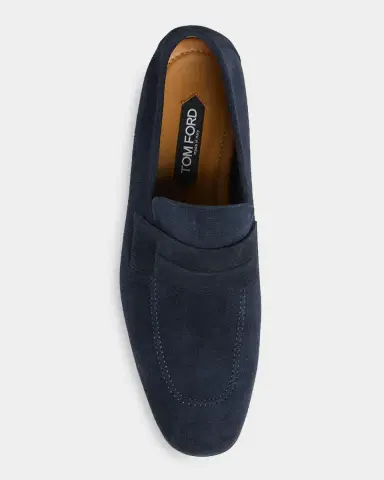Tom Ford Men's Sean Suede Penny Loafers | Thumbnail 6 Tom Ford Men's Sean Suede Penny Loafers | Thumbnail 6