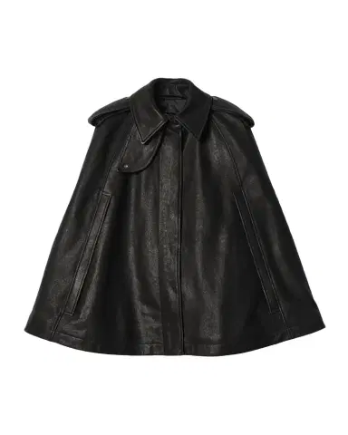 Burberry Clevedon Leather Cape | Thumbnail 1 Burberry Clevedon Leather Cape | Thumbnail 1