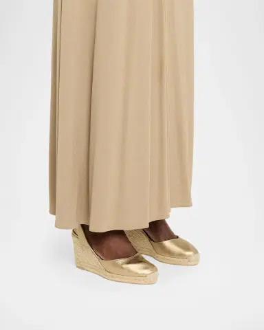 Castañer Carissa Metallic Leather Wedge Espadrilles | Thumbnail 2 Castañer Carissa Metallic Leather Wedge Espadrilles | Thumbnail 2