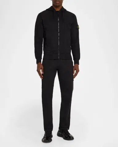 Stone Island Men's Zip-Up Hooded Sweatshirt | Thumbnail 2 Stone Island Men's Zip-Up Hooded Sweatshirt | Thumbnail 2