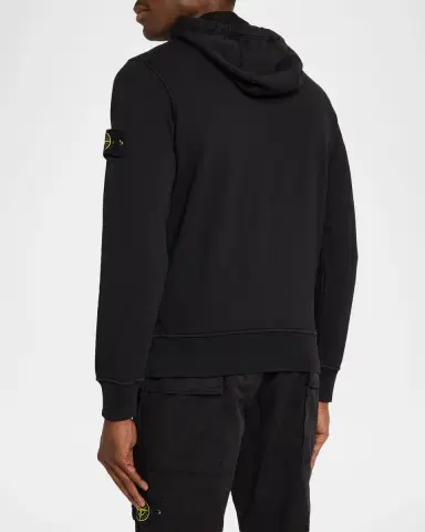 Stone Island Men's Zip-Up Hooded Sweatshirt | Thumbnail 3 Stone Island Men's Zip-Up Hooded Sweatshirt | Thumbnail 3