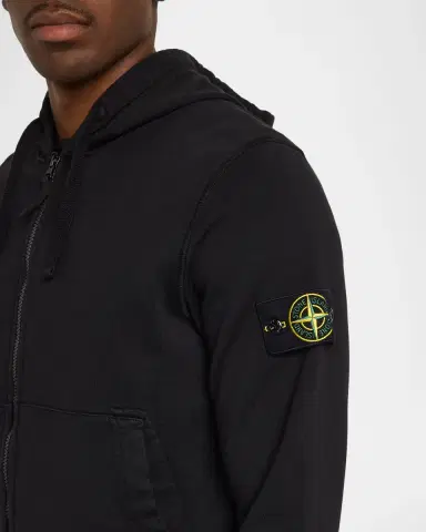 Stone Island Men's Zip-Up Hooded Sweatshirt | Thumbnail 5 Stone Island Men's Zip-Up Hooded Sweatshirt | Thumbnail 5