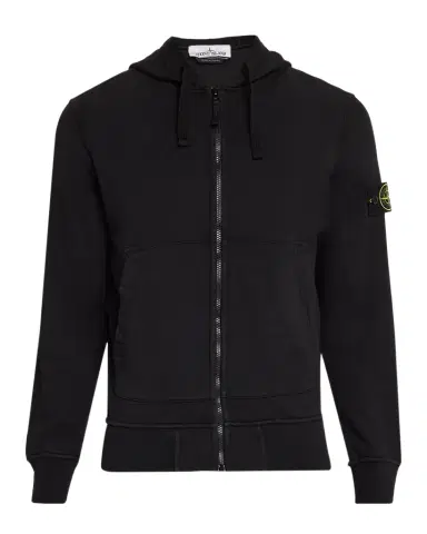 Stone Island Men's Zip-Up Hooded Sweatshirt | Thumbnail 1 Stone Island Men's Zip-Up Hooded Sweatshirt | Thumbnail 1