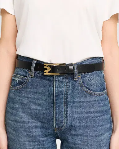 Victoria Beckham Dorian Pin-Buckle Leather Belt | Thumbnail 2 Victoria Beckham Dorian Pin-Buckle Leather Belt | Thumbnail 2