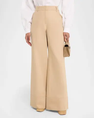 Lafayette 148 New York Charles Wide-Leg Twill Pants | Thumbnail 4 Lafayette 148 New York Charles Wide-Leg Twill Pants | Thumbnail 4