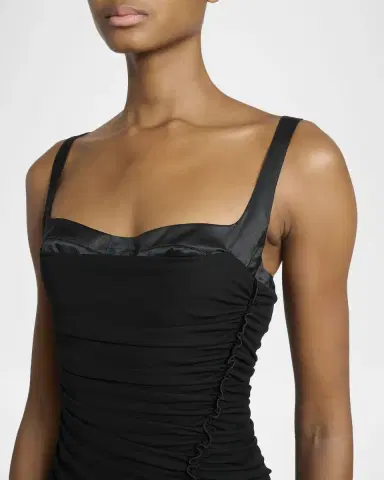 Elie Saab Peekaboo Bustier Ruched Jersey Maxi Dress | Thumbnail 5 Elie Saab Peekaboo Bustier Ruched Jersey Maxi Dress | Thumbnail 5