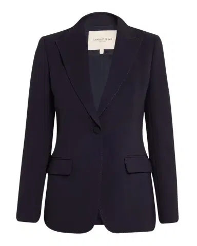 Lafayette 148 New York Single-Button Finesse Crepe Blazer | Thumbnail 1 Lafayette 148 New York Single-Button Finesse Crepe Blazer | Thumbnail 1