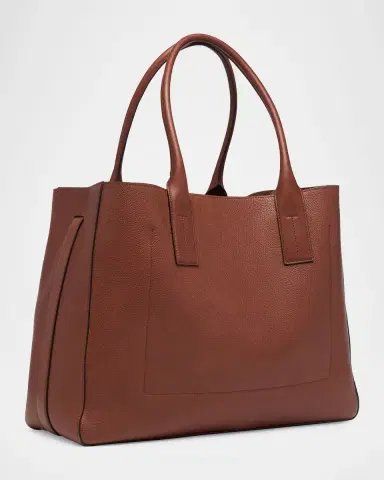 Tom Ford Men's T-Line Grained Leather East-West Tote Bag | Thumbnail 2 Tom Ford Men's T-Line Grained Leather East-West Tote Bag | Thumbnail 2