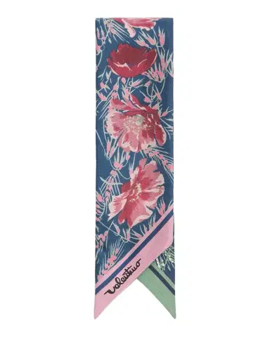Valentino Garavani Apres L 'Hiver Poppies Silk Bandeau Scarf | Thumbnail 1 Valentino Garavani Apres L 'Hiver Poppies Silk Bandeau Scarf | Thumbnail 1