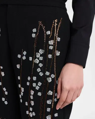Libertine Sakura Embellished Narrow-Leg Crop Trousers | Thumbnail 5 Libertine Sakura Embellished Narrow-Leg Crop Trousers | Thumbnail 5