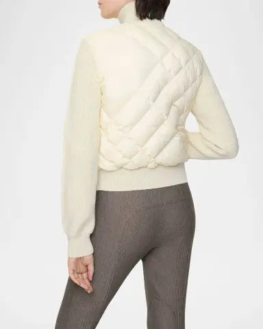 Burberry Kelsey Quilted Knit Combo Jacket | Thumbnail 3 Burberry Kelsey Quilted Knit Combo Jacket | Thumbnail 3