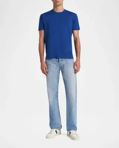 Tom Ford Men's Lyocell-Cotton Crewneck T-Shirt | Thumbnail 2 Tom Ford Men's Lyocell-Cotton Crewneck T-Shirt | Thumbnail 2