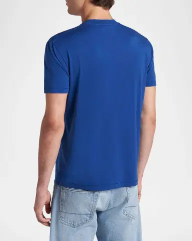 Tom Ford Men's Lyocell-Cotton Crewneck T-Shirt | Thumbnail 3 Tom Ford Men's Lyocell-Cotton Crewneck T-Shirt | Thumbnail 3
