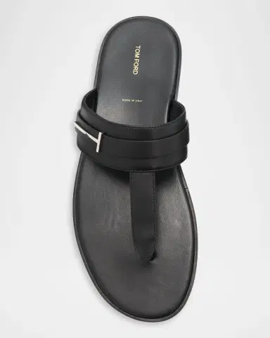 Tom Ford Men's Leather Thong Sandals | Thumbnail 4 Tom Ford Men's Leather Thong Sandals | Thumbnail 4