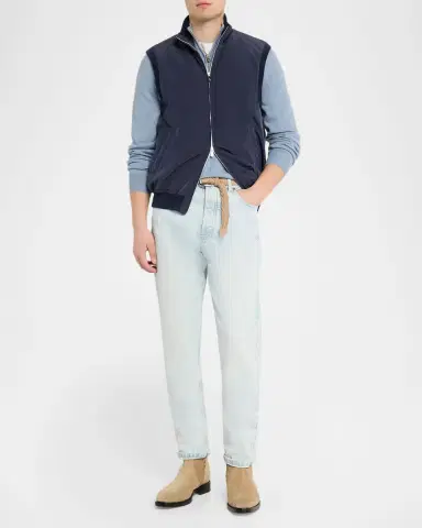 Brunello Cucinelli Men's Water-Resistant Full-Zip Vest | Thumbnail 2 Brunello Cucinelli Men's Water-Resistant Full-Zip Vest | Thumbnail 2
