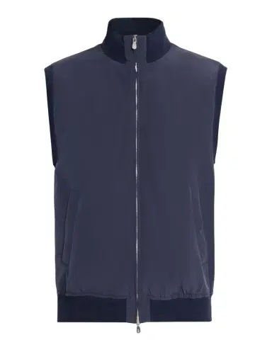 Brunello Cucinelli Men's Water-Resistant Full-Zip Vest | Thumbnail 1 Brunello Cucinelli Men's Water-Resistant Full-Zip Vest | Thumbnail 1