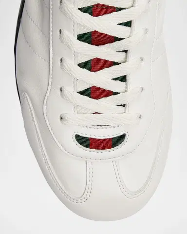 Gucci Men's Shift Leather Low-Top Sneakers | Thumbnail 3 Gucci Men's Shift Leather Low-Top Sneakers | Thumbnail 3