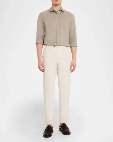 Brunello Cucinelli en's Cotton Classic Fit Button-Down Shirt | Thumbnail 2 Brunello Cucinelli en's Cotton Classic Fit Button-Down Shirt | Thumbnail 2