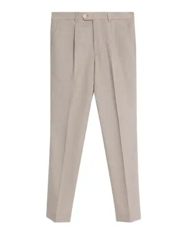 Brunello Cucinelli Men's Virgin Wool Leisure-Fit Pleated Trousers | Thumbnail 1 Brunello Cucinelli Men's Virgin Wool Leisure-Fit Pleated Trousers | Thumbnail 1