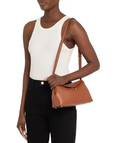 Toteme T-Lock Soft Textured Palmellato Leather Clutch | Thumbnail 1 Toteme T-Lock Soft Textured Palmellato Leather Clutch | Thumbnail 1