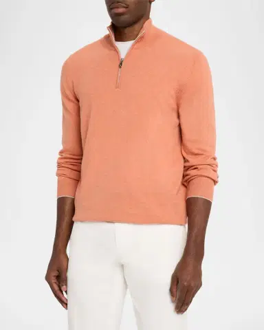 Brunello Cucinelli Men's Cashmere Turtleneck Sweater | Thumbnail 4 Brunello Cucinelli Men's Cashmere Turtleneck Sweater | Thumbnail 4