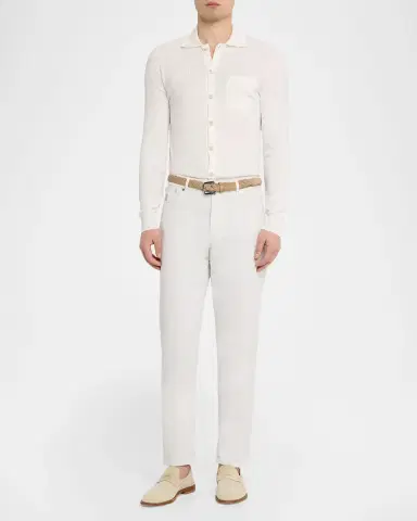 Brunello Cucinelli Men's Cotton Ribbed Cardigan | Thumbnail 2 Brunello Cucinelli Men's Cotton Ribbed Cardigan | Thumbnail 2