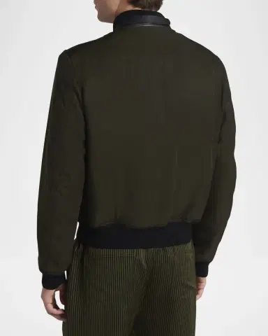 Tom Ford Men's Flap-Pocket Bomber Jacket | Thumbnail 3 Tom Ford Men's Flap-Pocket Bomber Jacket | Thumbnail 3