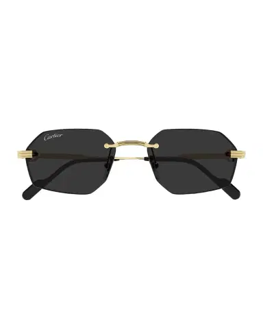 Cartier Men 's Rimless Metal Geometric Sunglasses | Thumbnail 1 Cartier Men 's Rimless Metal Geometric Sunglasses | Thumbnail 1