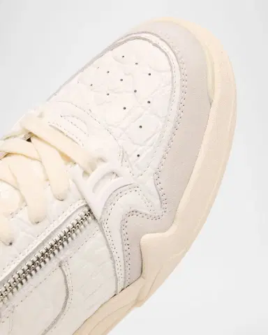 Giuseppe Zanotti Men's Gz-Ghost Leather and Suede Low-Top Sneakers | Thumbnail 3 Giuseppe Zanotti Men's Gz-Ghost Leather and Suede Low-Top Sneakers | Thumbnail 3