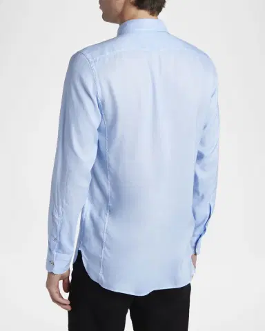 TOM FORD Men's Slim-Fit Gabardine Button-Down Shirt | Thumbnail 3 TOM FORD Men's Slim-Fit Gabardine Button-Down Shirt | Thumbnail 3