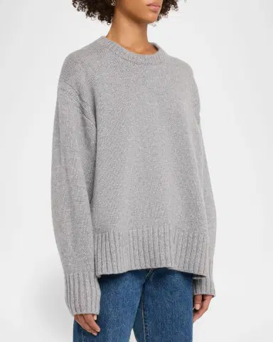 Guest in Residence Cozy Cashmere Crewneck Sweater | Thumbnail 4 Guest in Residence Cozy Cashmere Crewneck Sweater | Thumbnail 4