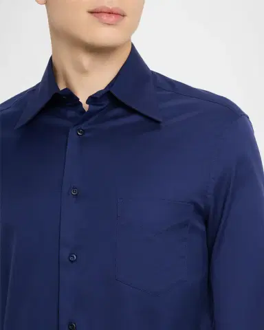 Brunello Cucinelli en's Point-Collar Cotton Button-Down Shirt | Thumbnail 5 Brunello Cucinelli en's Point-Collar Cotton Button-Down Shirt | Thumbnail 5