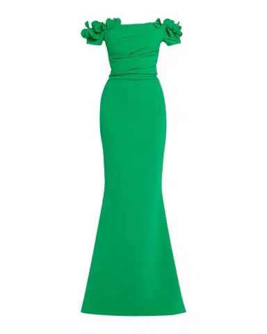 Chiara Boni La Petite Robe Yiana Off-Shoulder Mermaid Gown | Thumbnail 1 Chiara Boni La Petite Robe Yiana Off-Shoulder Mermaid Gown | Thumbnail 1