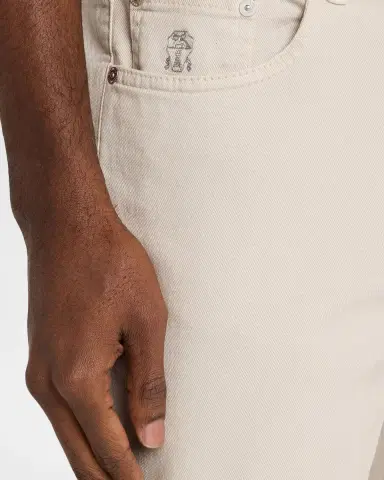 Brunello Cucinelli Men's Garment-Dyed Cotton Five-Pocket Pants | Thumbnail 5 Brunello Cucinelli Men's Garment-Dyed Cotton Five-Pocket Pants | Thumbnail 5