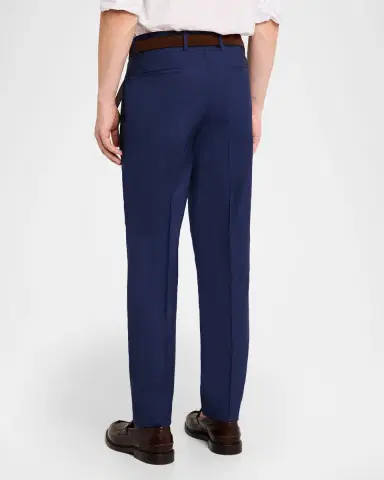 Brunello Cucinelli Men 's Virgin Wool Leisure-Fit Pleated Trousers | Thumbnail 3 Brunello Cucinelli Men 's Virgin Wool Leisure-Fit Pleated Trousers | Thumbnail 3