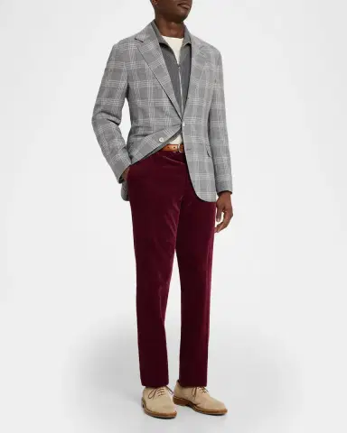 Brunello Cucinelli Men 's Cotton Rib High-Neck Zip Cardigan | Thumbnail 2 Brunello Cucinelli Men 's Cotton Rib High-Neck Zip Cardigan | Thumbnail 2