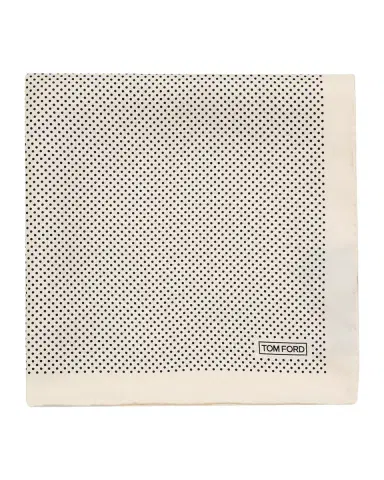 Tom Ford Men's Micro Polka Dot Silk Pocket Square | Thumbnail 3 Tom Ford Men's Micro Polka Dot Silk Pocket Square | Thumbnail 3
