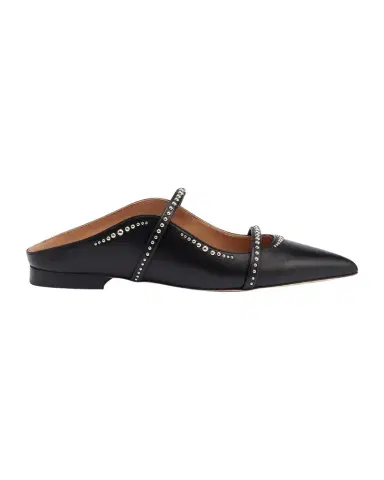 Malone Souliers Maureen Studded Leather Double-Strap Flat Mules | Thumbnail 1 Malone Souliers Maureen Studded Leather Double-Strap Flat Mules | Thumbnail 1