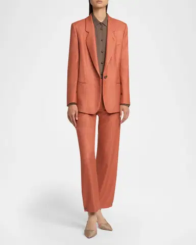 Giorgio Armani Pearly Buttoned Silk Georgette Shirt | Thumbnail 2 Giorgio Armani Pearly Buttoned Silk Georgette Shirt | Thumbnail 2