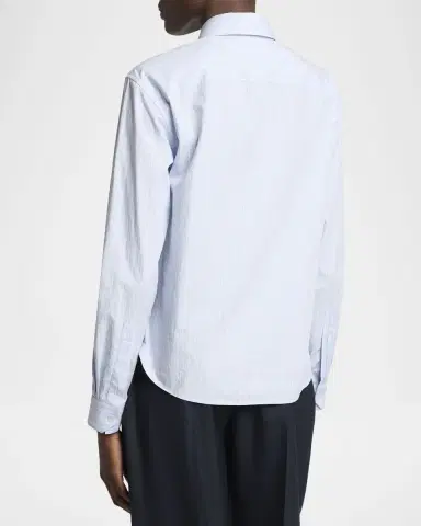 Saint Laurent Striped Cotton Button-Down Shirt | Thumbnail 3 Saint Laurent Striped Cotton Button-Down Shirt | Thumbnail 3