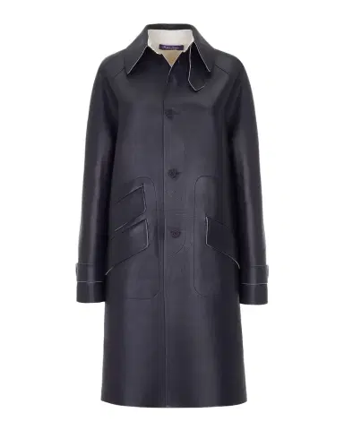 Ralph Lauren Collection Ottis Lambskin Balmacaan Coat | Thumbnail 1 Ralph Lauren Collection Ottis Lambskin Balmacaan Coat | Thumbnail 1