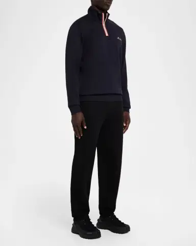 Moncler Men's Embroidered Logo Turtleneck Sweatshirt | Thumbnail 2 Moncler Men's Embroidered Logo Turtleneck Sweatshirt | Thumbnail 2