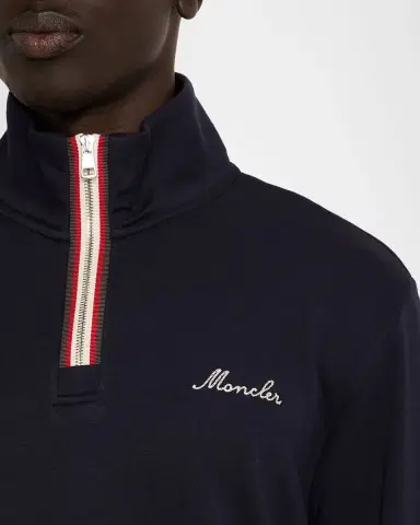 Moncler Men's Embroidered Logo Turtleneck Sweatshirt | Thumbnail 5 Moncler Men's Embroidered Logo Turtleneck Sweatshirt | Thumbnail 5