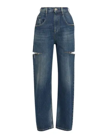 Maison Margiela Slash Slit Barrel-Leg Jeans | Thumbnail 1 Maison Margiela Slash Slit Barrel-Leg Jeans | Thumbnail 1