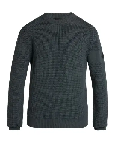 Moncler en 's Wool Waffle-Knit Crewneck Sweater | Thumbnail 1 Moncler en 's Wool Waffle-Knit Crewneck Sweater | Thumbnail 1