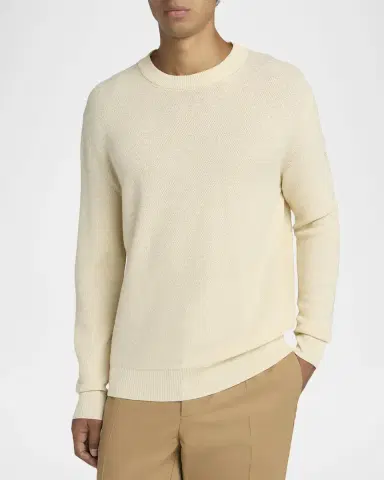 Moncler Men's Wool Knit Crewneck Sweater | Thumbnail 4 Moncler Men's Wool Knit Crewneck Sweater | Thumbnail 4