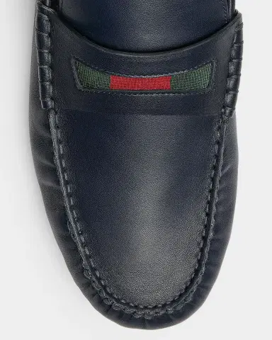 Gucci Men's Leather Moc-Toe Drivers | Thumbnail 3 Gucci Men's Leather Moc-Toe Drivers | Thumbnail 3