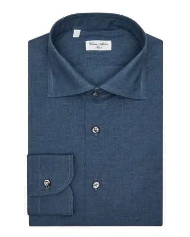 Cesare Attolini Men 's Cotton Melange Spread-Collar Sport Shirt | Thumbnail 1 Cesare Attolini Men 's Cotton Melange Spread-Collar Sport Shirt | Thumbnail 1