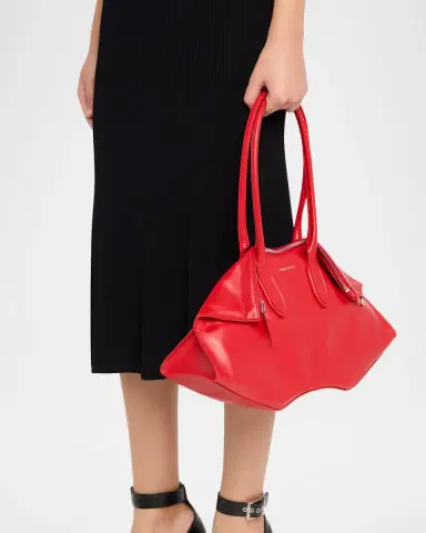 McQueen Manta Sculptural Nappa Leather Shoulder Bag | Thumbnail 6 McQueen Manta Sculptural Nappa Leather Shoulder Bag | Thumbnail 6