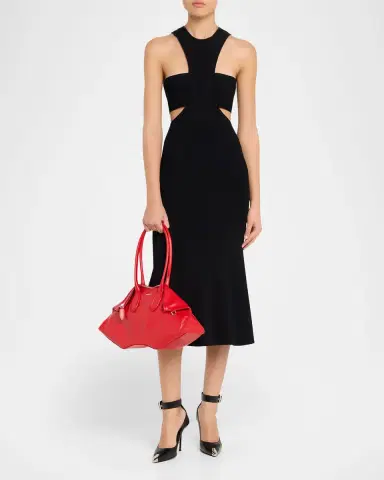 McQueen Manta Sculptural Nappa Leather Shoulder Bag | Thumbnail 9 McQueen Manta Sculptural Nappa Leather Shoulder Bag | Thumbnail 9